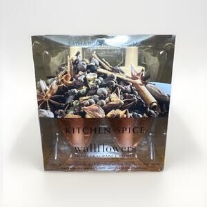 Bath & Body Works Kitchen Spice Wallflower Refills BRAND NEW SET OF 2 FREE SHIP